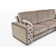 PT25000 Sofá chaiselongue clásico con capitoné disponible en 4, 3 y 2 Plazas