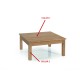 Mesa de Centro fabricada en madera de Pino Ref JI10031