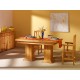 Mesa de Comedor Extensible de estilo Provenzal fabricada en madera de Pino Ref JI10024