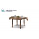 Mesa de Comedor redonda Extensible fabricada en madera de Pino Ref MCJI10015