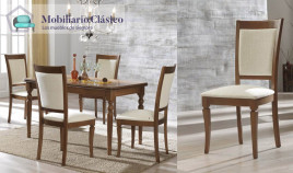 Silla de Comedor tapizada fabricada en madera de haya Ref MCR138000