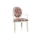 Sillón clásico de Comedor fabricado en madera de haya con respaldo tapizado Ref MCBU75000