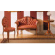 Sillón capitoné tapizado fabricado en madera Ref MCBU77000