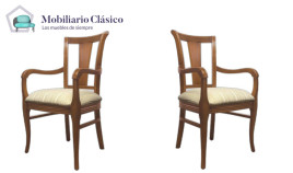 Sillón de Comedor clásico fabricado en madera de haya