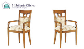 Sillón clásico de Comedor fabricado en madera de haya Ref MCBU73000