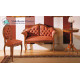 Sillón capitoné tapizado fabricado en madera Ref MCBU77000