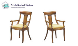Sillón clásico de comedor fabricada en madera de haya Ref MCBU38000