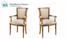 Sillón clásico de comedor fabricada en madera de haya Ref MCBU40000