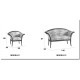 Sofá y sillón tapizado fabricado en madera Ref MCBU83000