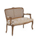 Sofá y sillón con respaldo rejilla fabricado en madera Ref MCBU79000