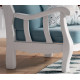 MCJI10033 Sofá estilo provenzal fabricado en madera de pino disponible en 3, 2 y 1 Plazas