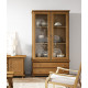 Vitrina provenzal fabricada en madera de Pino Ref MCJI10043