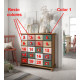 Mueble provenzal con cajones fabricado en madera de Pino Ref MCJI10046