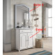 Mueble taquillón con espejo estilo provenzal Ref MCJI10048