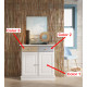 Taquillón estilo provenzal fabricado en madera de Pino Ref MCJI10050