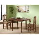 Mesa de Comedor redonda Extensible fabricada en madera de Pino Ref MCJI10025