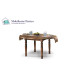 Mesa de Comedor redonda Extensible fabricada en madera de Pino Ref MCJI10025