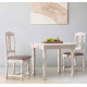Mesa de Comedor redonda Extensible fabricada en madera de Pino Ref MCJI10026
