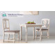 Mesa de Comedor redonda Extensible fabricada en madera de Pino Ref MCJI10026