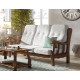 MCJI10034 Sofá estilo provenzal fabricado en madera de pino disponible en 3, 2 y 1 Plazas