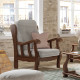MCJI10034 Sofá estilo provenzal fabricado en madera de pino disponible en 3, 2 y 1 Plazas